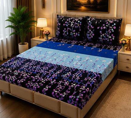 Ultra-Soft Fleece 3-Piece King Size Bedsheet Set – Cozy & Warm