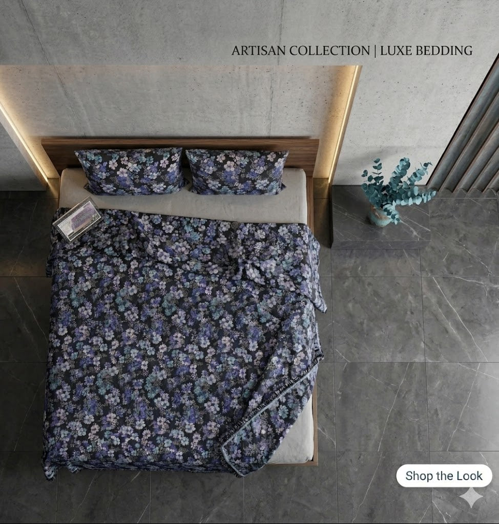 7D Digital Micro Cotton Bedsheet Set - King Size (3D Print Designs)