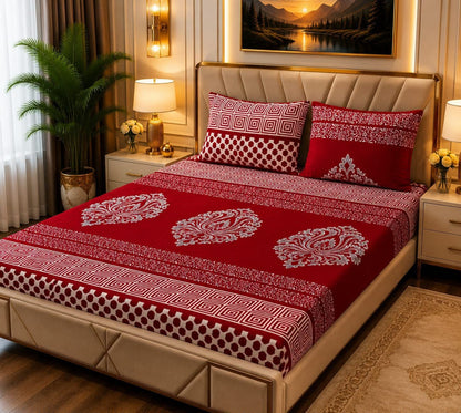 Ultra-Soft Fleece 3-Piece King Size Bedsheet Set – Cozy & Warm