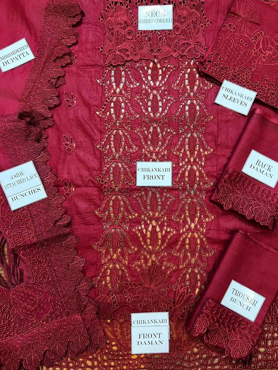 Fancy Chikankari Lawn Cotton Suit – Heavy Embroidered 3-Piece with Designer Dupatta