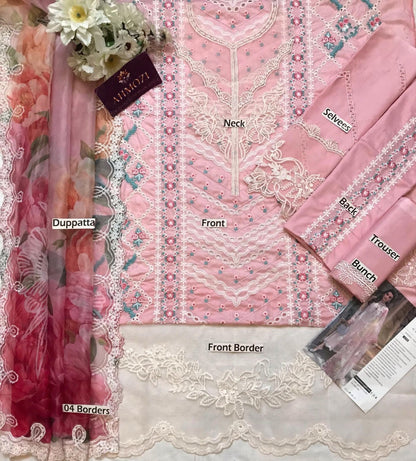 Fancy Chikankari Lawn Cotton Suit – Heavy Embroidered 3-Piece with Designer Dupatta