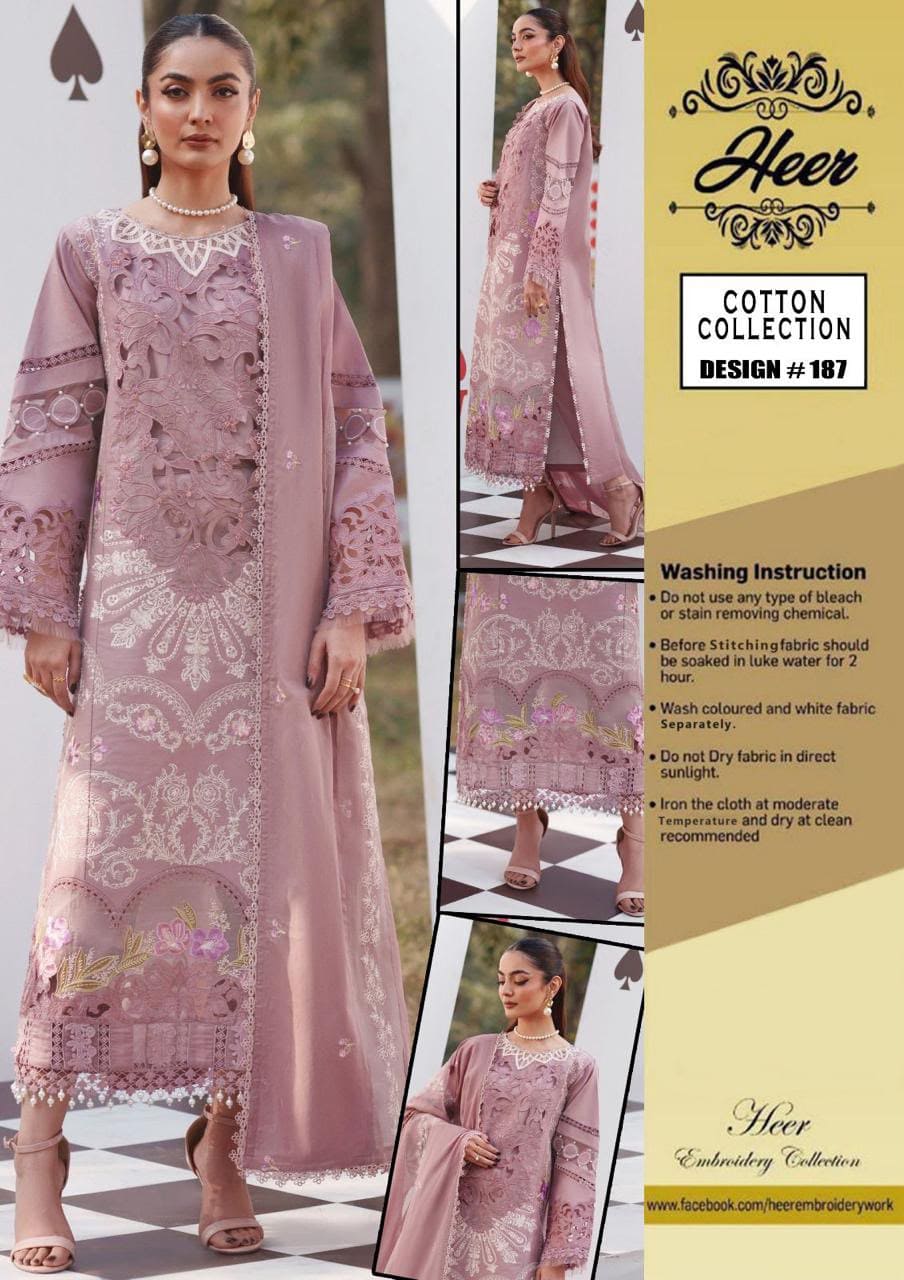 Fancy Chikankari Lawn Cotton Suit – Heavy Embroidered 3-Piece with Designer Dupatta