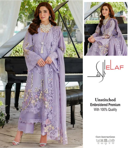 Luxury Fancy Chikankari Lawn Cotton Suit – Heavy Embroidered 3-Piece