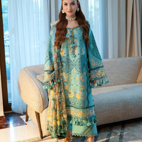 Luxury Fancy Chikankari Lawn Cotton Suit – Heavy Embroidered 3-Piece