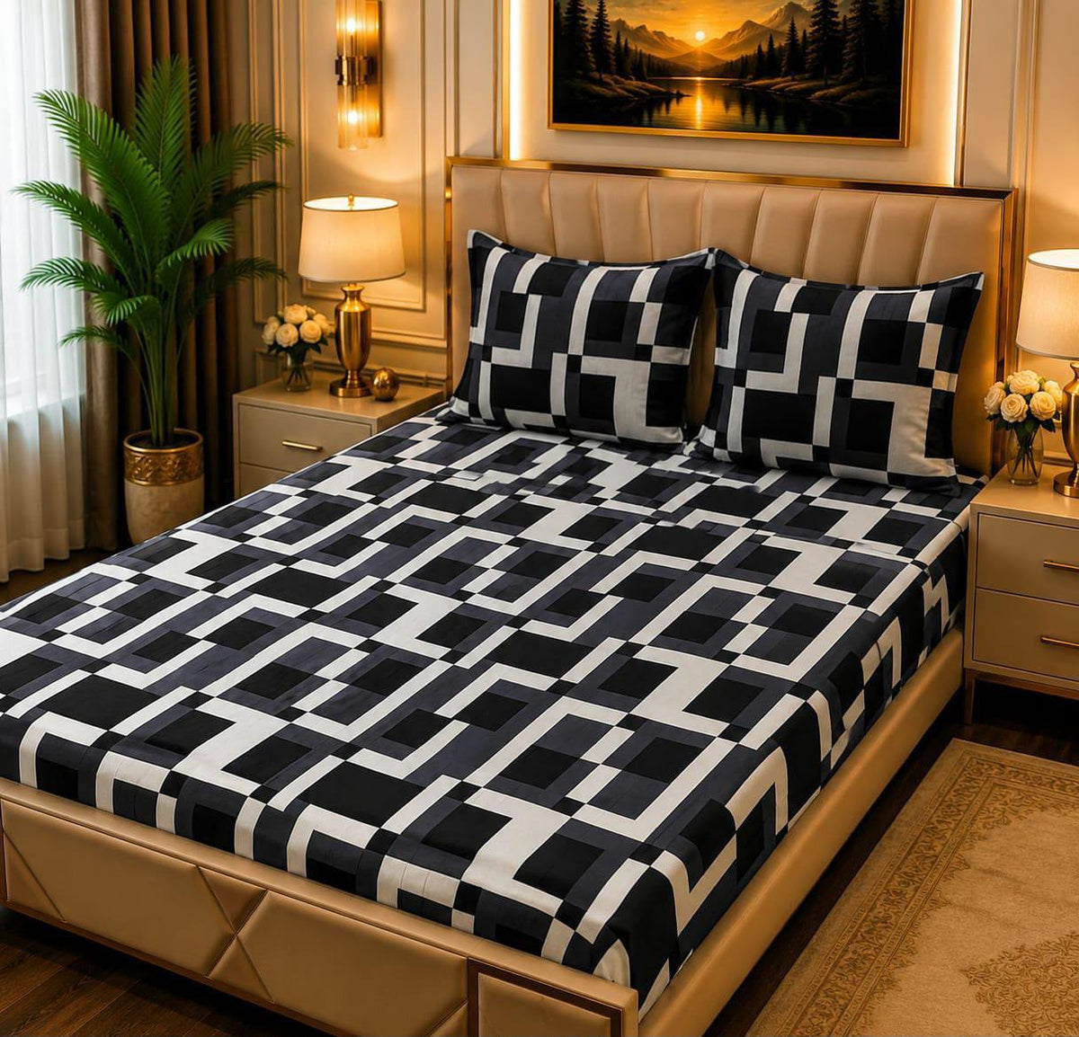 Ultra-Soft Fleece 3-Piece King Size Bedsheet Set – Cozy & Warm